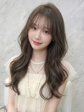 ジーナ 京都駅前(Zina) 髪質改善*ミルクブラウン韓国くびれヘア*韓国*前髪【Zina京都】