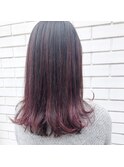 ハイライト ブリーチ カラーバター ロングヘア