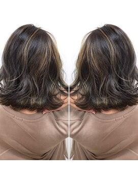 エモーシオン(HAIR CREATE EMOTION) 筋感重視!ハイライトセミディ