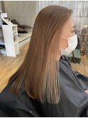 ◎大人カラーロングヘアインナーカラーベージュ河内長野×千代田
