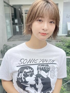 コクーン 銀座(Cocoon) 外ハネボブ#イメチェン#モード#ダークアッシュ#チェリーブラウン