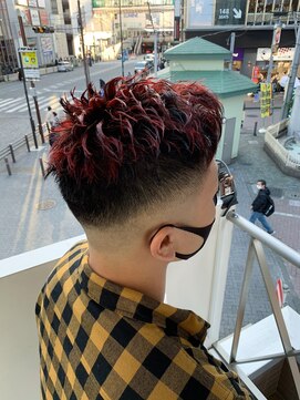 ルートバイドット 町田店(root by dot.) センターパート/ツイストスパイラル/スキンフェード[町田]