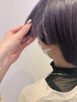 ネオヘアー 曳舟店(NEO Hair)&nbsp;ダークパープル/ハンサムショート/ダブルカラー/ブリーチ曳舟