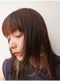 レイヤーカット×インナーカラー
