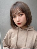 ボブ/インナーカラー/縮毛矯正髪質改善/ショートボブ/白髪ぼかし