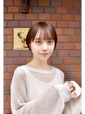 大人可愛い20代30代40代黒髪前下がりショートボブ丸みショート◎