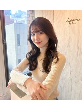 ルームバイシー 新宿(Loom. by Sea) 韓国風前髪×レイヤーカット【髪質改善/新宿/レイヤーカット】