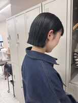 シカ 神戸三宮元町店(Cica)&nbsp;ミニボブ 切りっぱなしボブ ショートボブ 透明感 三宮 元町