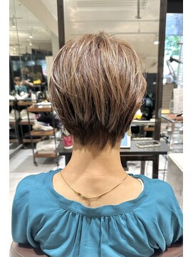 ラボー ノースプラザ店(LA'BO) 【LA'BO三浦】耳掛けハイライトショート