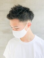 ブロッサム 上尾店(Blossom)&nbsp;爽やかマットショート☆ビジネス刈り上げツーブロックブラック