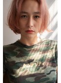ハイトーンピンク ボブ 代々木上原
