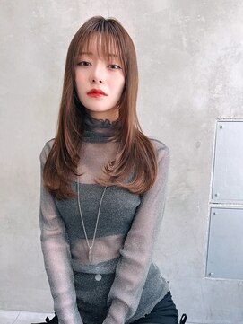 メーヴェ(Mowen) mowen 南堀江 レイヤーカット ブラウンカラー