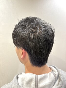 銀座マツナガ 神田店 癖毛風パーマセット時短ツーブロックナチュラルスタイル