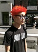 【心斎橋hen】レッドスパイキーショート