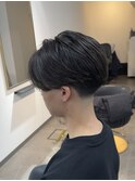 テーパーフェードセンターパート