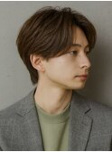 ビジネスショート×チャコールグレーの清潔感束感ヘア