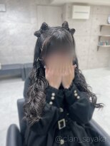 クランルシェ(clan luce)&nbsp;立体リボンハーフツイン/心斎橋ヘアセット