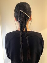 カンナ オーガニック ヘアデザイン(CANNA ORGANIC & HAIR DESIGN)&nbsp;ツインねじり編み下ろしアレンジ