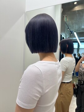 ココ 西葛西南口店(COコ) 切りっぱなしボブ透明感バイオレットボブ西葛西