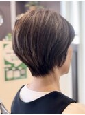 似合わせカット40代50代60代ショートボブくびれレイヤーボブ