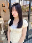 暗髪/レイヤースタイル