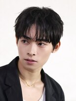 リップス 表参道店(LIPPS) 韓国風コンマヘア韓国風センターパート【ツーブロック黒髪】