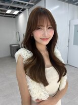 ユーフォリア 青山(Euphoria)&nbsp;透明感カラーくびれヘアハイレイヤー韓国風パーマワンホンヘア◎