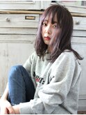 透明感アッシュバイオレット