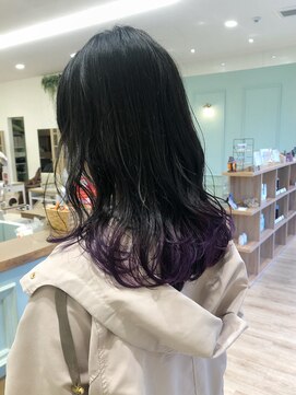 モリオフロムロンドン 大宮店(morio from London) 【morio坪井】裾カラー×ケアブリーチ ×バイオレット