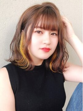 アブー(Aboo) イヤリングカラー外ハネボブ