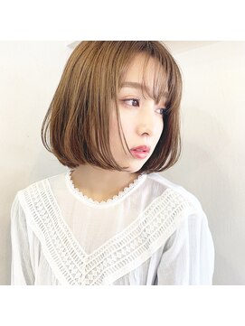 リコバイアフロート(riko by afloat) 【riko立野】ころっと可愛いココアベージュレイヤーボブ