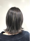 ベース暗めの透け感ハイライト
