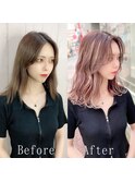 シルキーハイライト#シールエクステ#韓国風レイヤー#町田