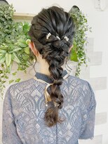 ロカット サロン(Roquat Salon) あみおろしロングアレンジ【エクステ/立川/ヘアセット】