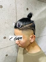 アルファベットシーガム(C gam) 洒落メガネマンバン