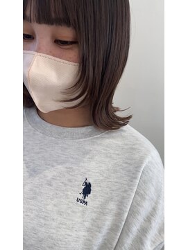 ビビグランジュテ(BiBi) 高知　南国市　BiBi glandjete　切りっぱなし　顔周りレイヤー