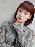 大人ガーリーチョコレートモードプリカールボブインナーカラー4