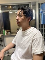 MEN'SHAIR束感ショート波巻きハイライトマッシュ81