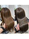 【髪質改善縮毛矯正+treatment税込¥16500】髪質改善縮毛矯正