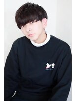 ソイクフ 高田馬場店(SOY-KUFU)&nbsp;MEN'S HAIRアッシュブラックのウルフカルマパーマ