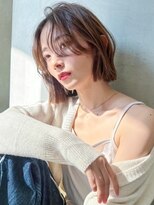 ロンド メリー 大宮(Lond merry)&nbsp;ミニウルフレイヤーカット顔周り前髪韓国ミディアムロング／大宮