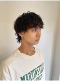 men'sウルフニュアンスパーマ