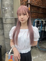 イシ(isi)&nbsp;ホワイトピンク　ペールピンク　髪質改善　ダブルカラー