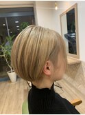 明るめボブ