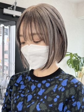 ツキ 横浜店(tuki) 前髪インナーカラーローライトイヤリングカラー