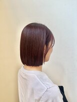 フラット(flat) ２０代３０代ラベンダーボブ/ブリーチなし/うるつや/髪質改善