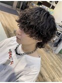 大名波巻きパーマツイストスパイラルパーマッシュウルフカット