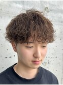 波巻きスパイラルMIXパーマ/シャドウパーマ/メンズ2wayマッシュ