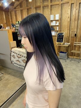 アフターニュース 新潟(afternews) インナーパープル/ダブルカラー/ケアブリーチ/髪質改善/新潟