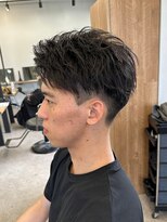 エルマーク 豊中(L-MARK) スパイキーショート/アップバング/ツーブロック/メンズ/眉毛